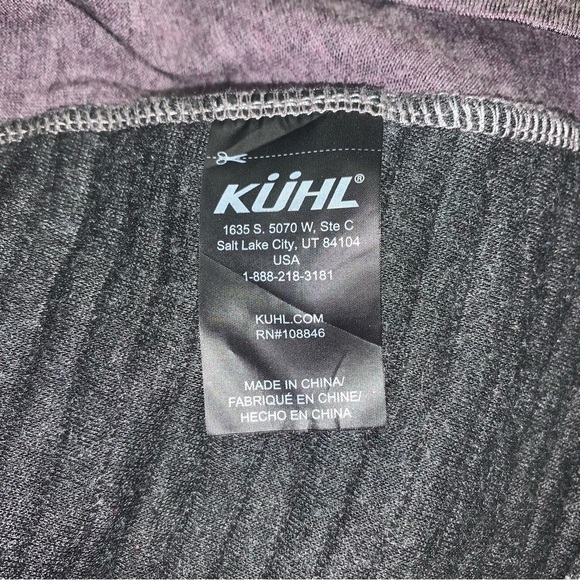 Kuhl‎ Sweater Women's Size Small Purple Grey "Verena" Pullover Wool Jersey Blend - Picture 13 of 13